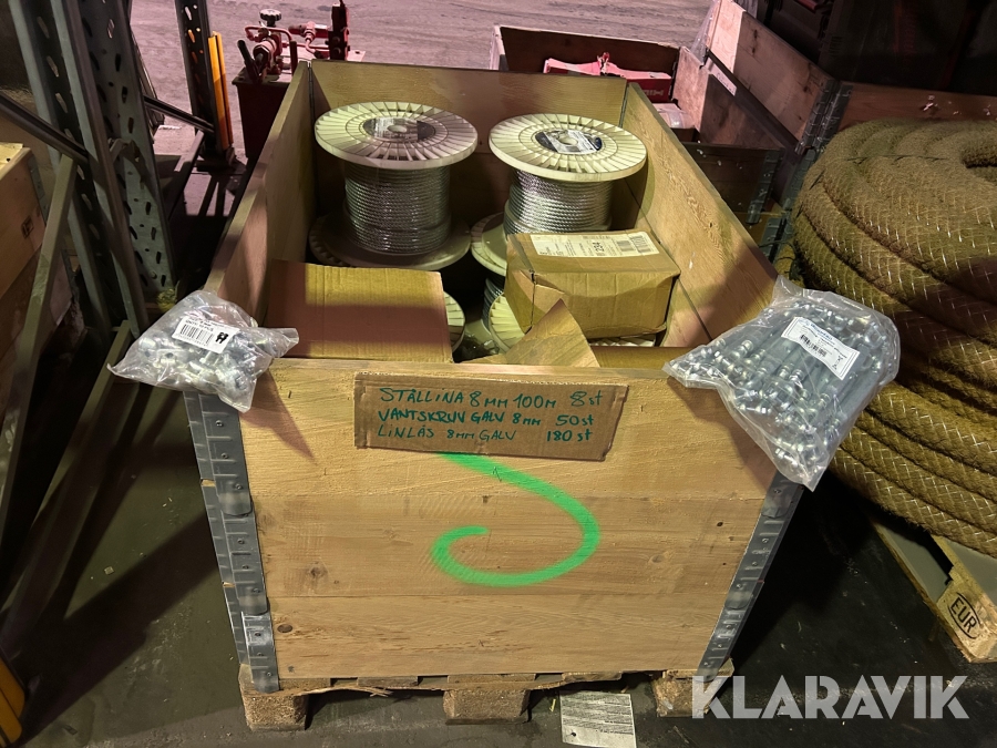 Stållinor, vantskruv & linlås A-collection / Gunnebo galvat