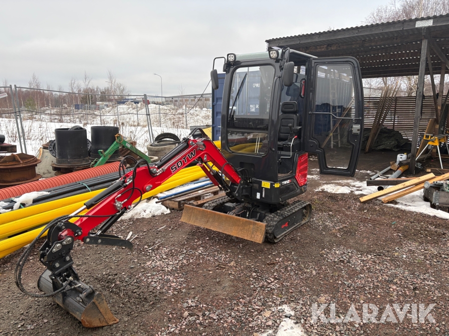 Minigrävare Kubota TW12p med Minidumper TD800