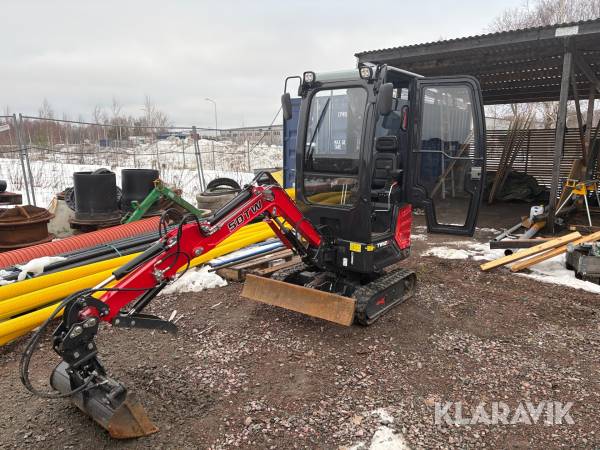 Minigrävare Kubota TW12p med Minidumper TD800