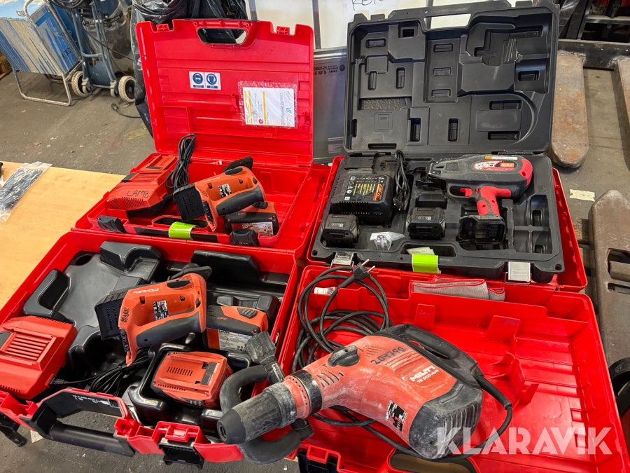 Parti med byggmaskiner