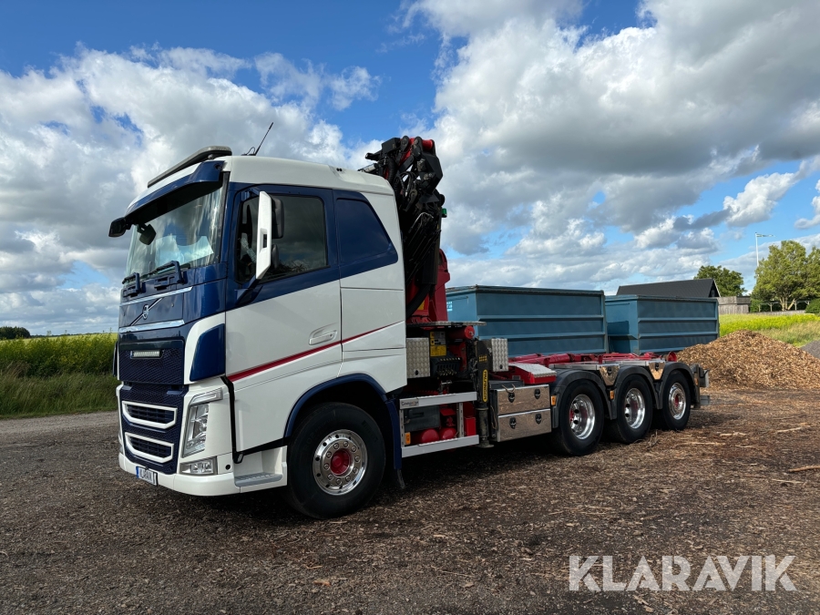 Kranväxlare Volvo FH 500 8x4 med Palfinger PK33002 EH