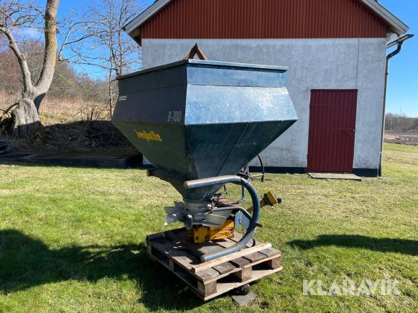 Gödningsspridare Bogballe B-700 med nytt spridarhjul i rostfritt