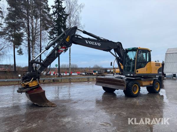 Grävmaskin Volvo EW160C med skopa