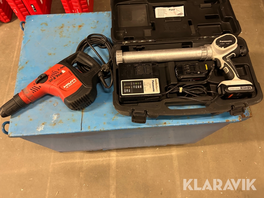Mejsel- & bilningshammare 1 st, Fogpistol 1 st Hilti / Panasonic TE 500 AVR / EY 3654 CQ