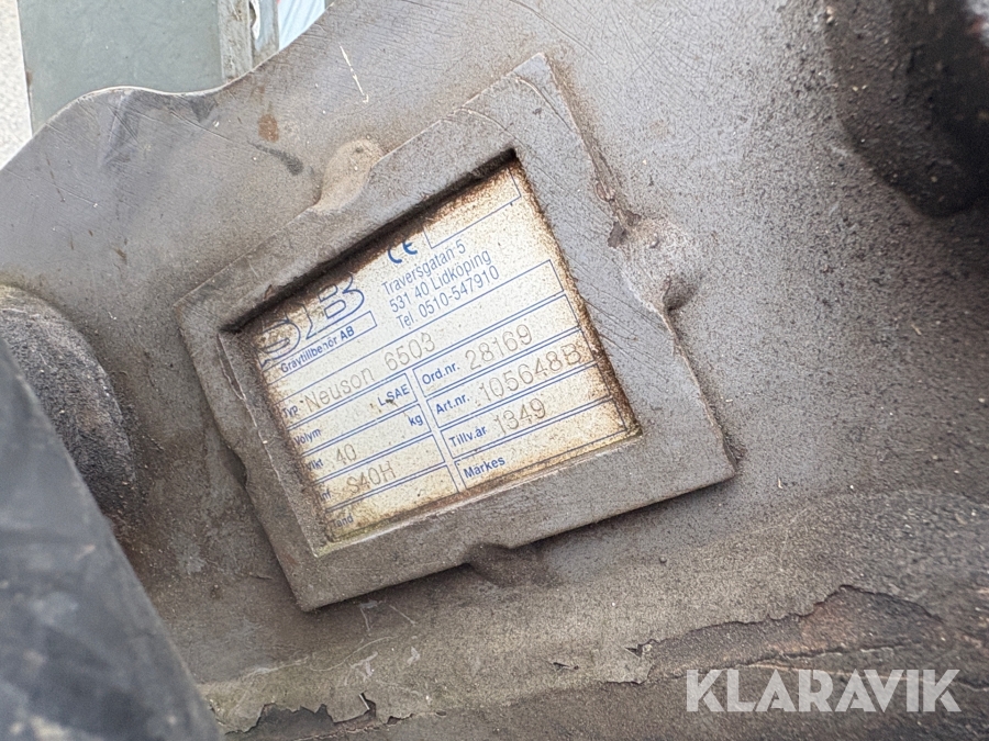 Grävmaskin Wacker Neuson 6503 WD med vagn & redskap