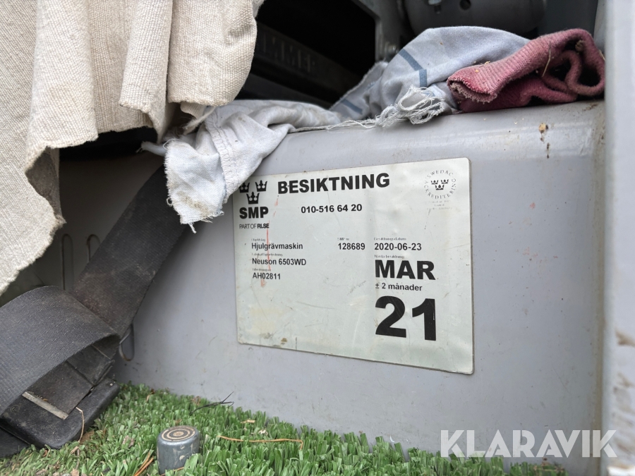 Grävmaskin Wacker Neuson 6503 WD med vagn & redskap