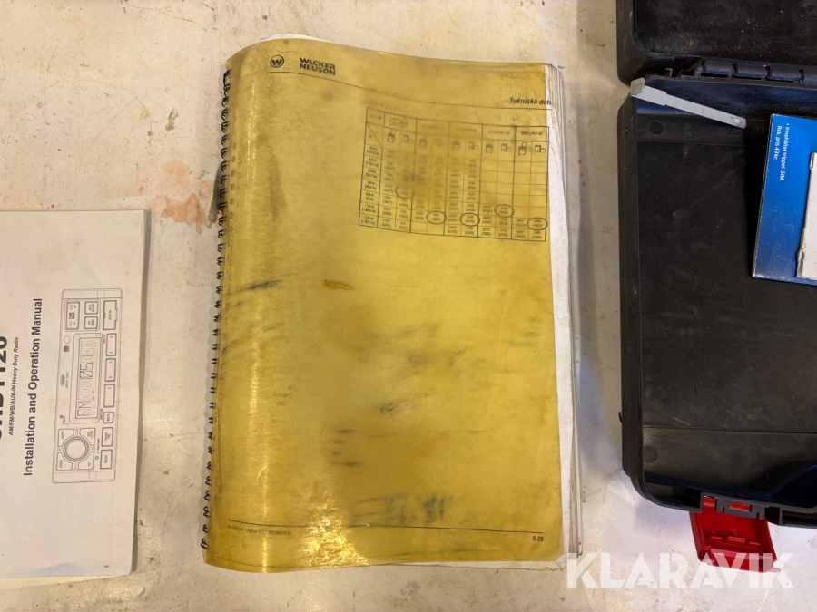 Grävmaskin Wacker Neuson 6503 WD med vagn & redskap