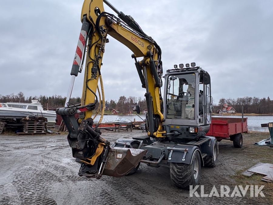 Grävmaskin Wacker Neuson 6503 WD med vagn & redskap