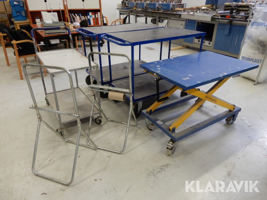 Saxlyft Intra, transportvagnar