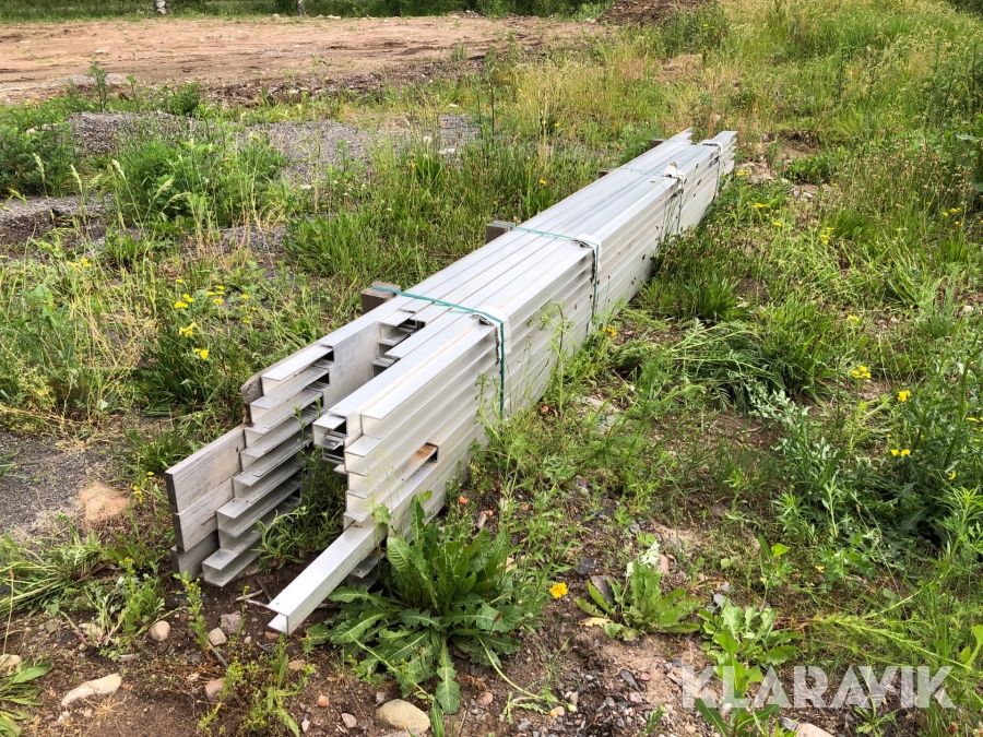 Aluminium u-profil 50x50x4 mm 