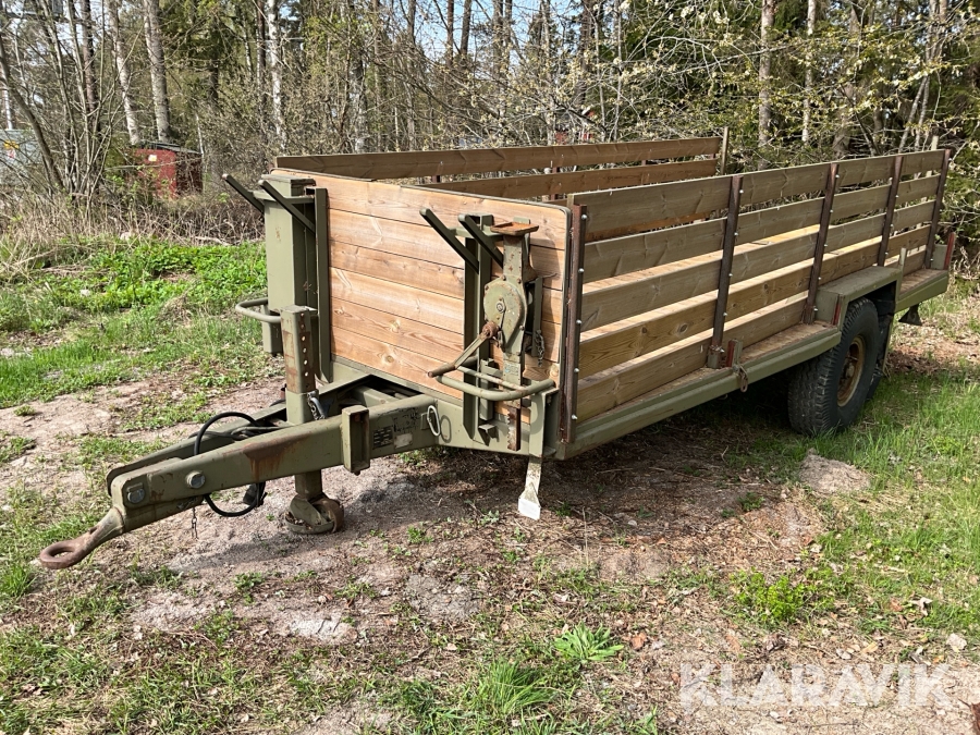 Traktorkärra Försvaret 6,4m
