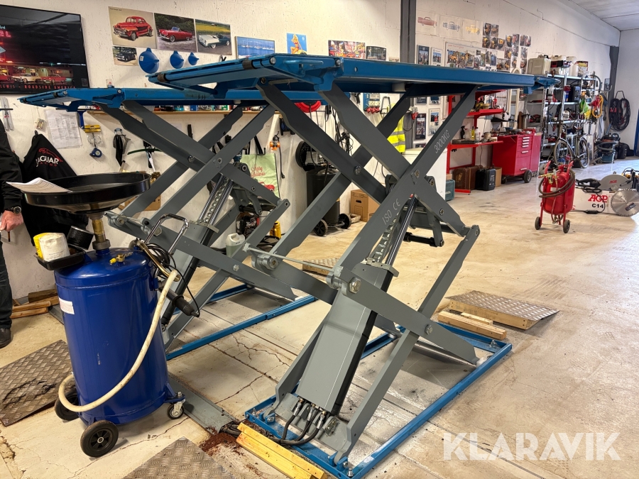 Saxlyft Twin Busch TW S-3-19E 3000 kg inkl. spilloljebehållare