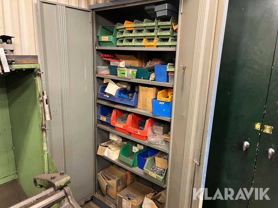 Paket med popnit/tänger inkl skåp