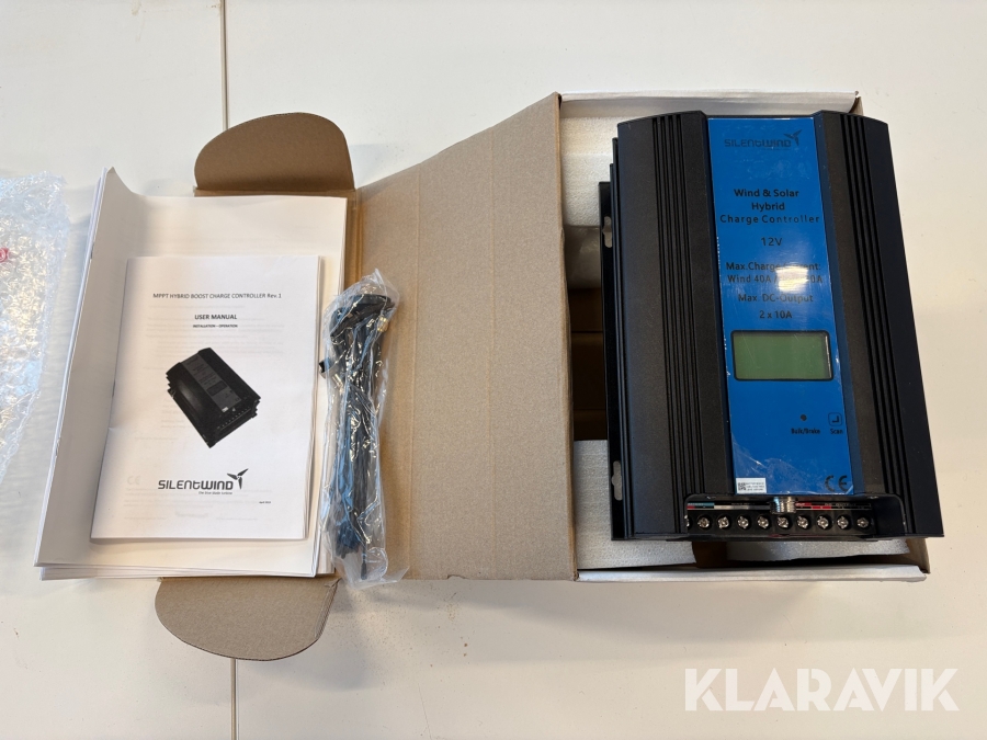 Solcellsregulator Silentwind MPPT hybrid boost charge Controller rev.1