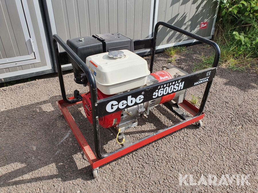 Elverk Honda Gebe 5600SH