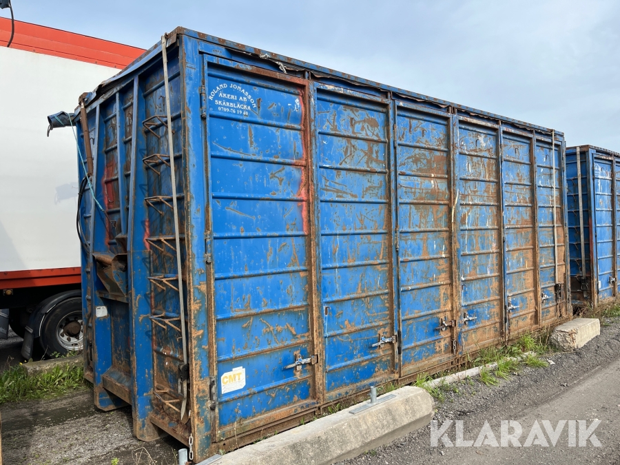Container med öppningsbar långsida 40 kubik CMT OPT14