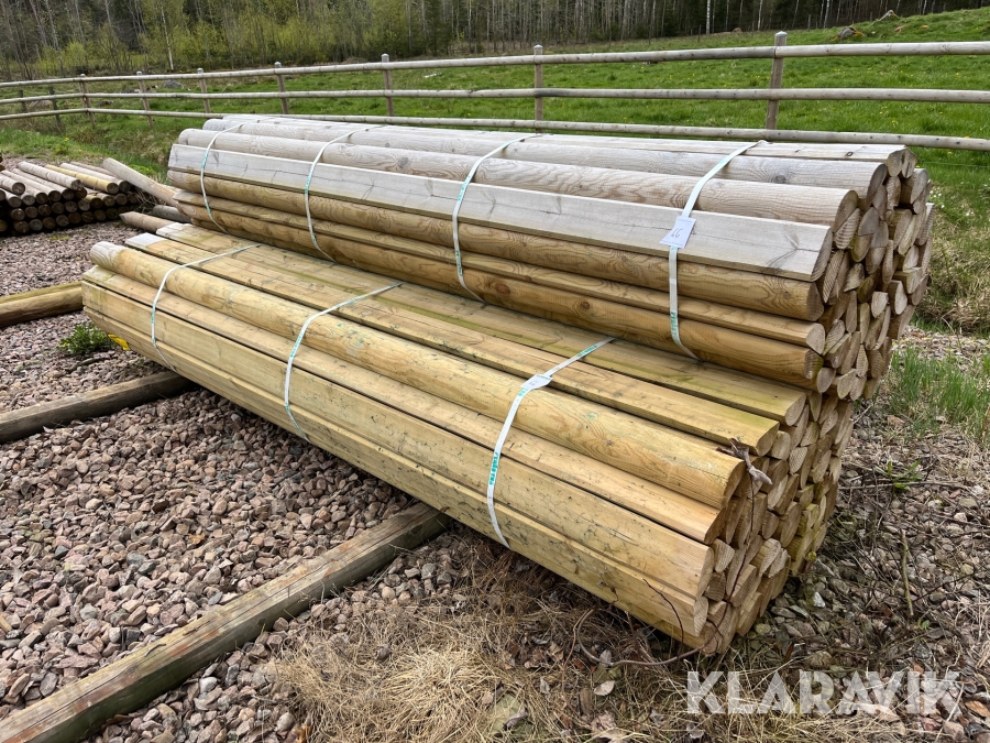 Staketslanor Fyrås Trä 12x300cm 100st