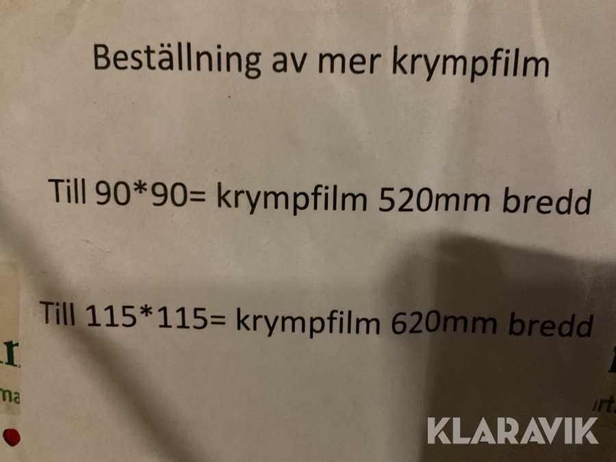 Krympmaskin Lp Maskin FKKI, Skellefteå, Klaravik auktioner