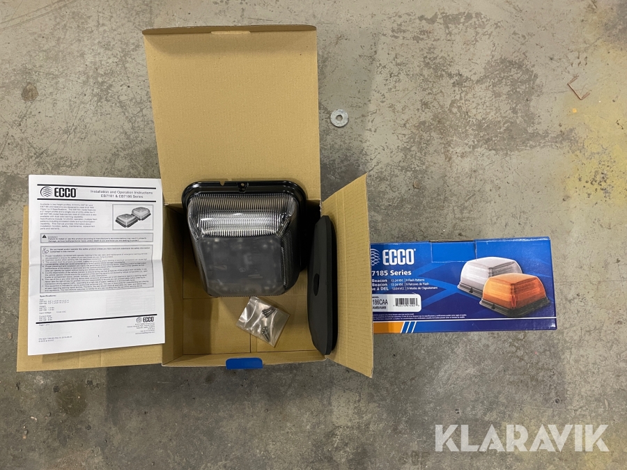 Blixtljus LED ECCO EB7186CAA 2 st