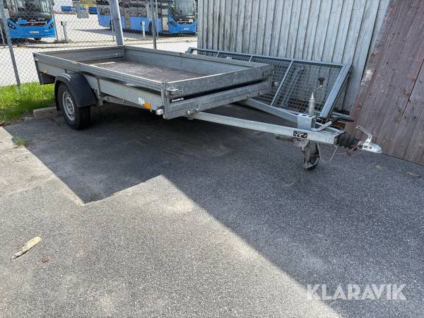 Släpkärra Brenderup D1250 med grindar