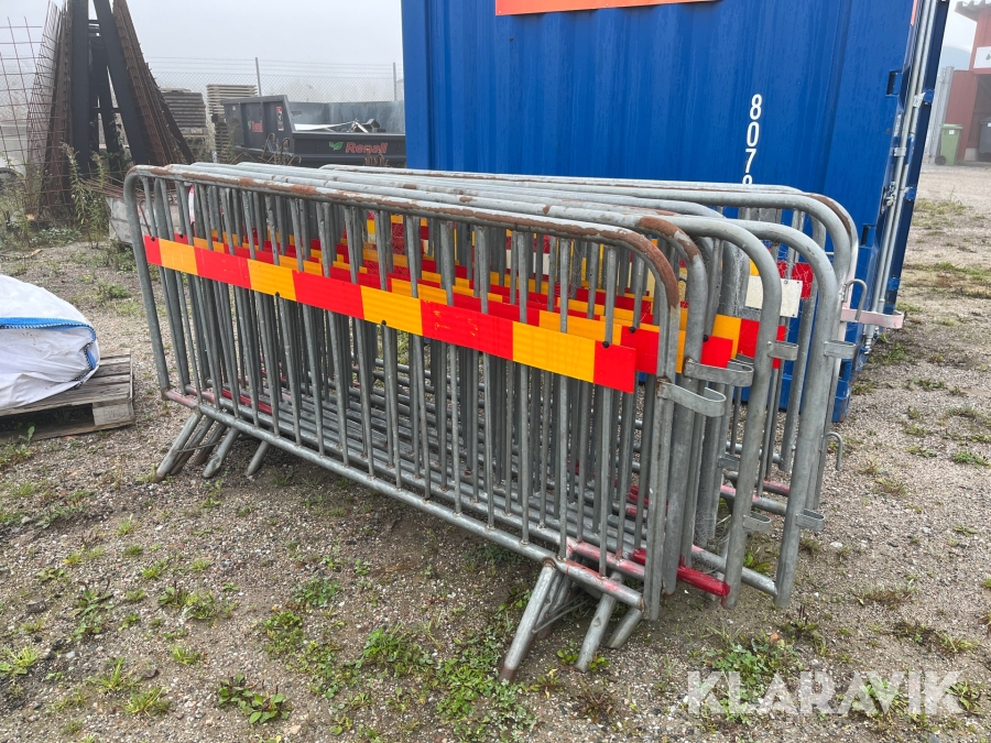 Avstängningsgrind / Kravallstaket Bison 77 st