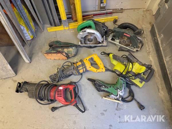 Paket med handverktyg Hitachi Bosch Dewalt Mfl