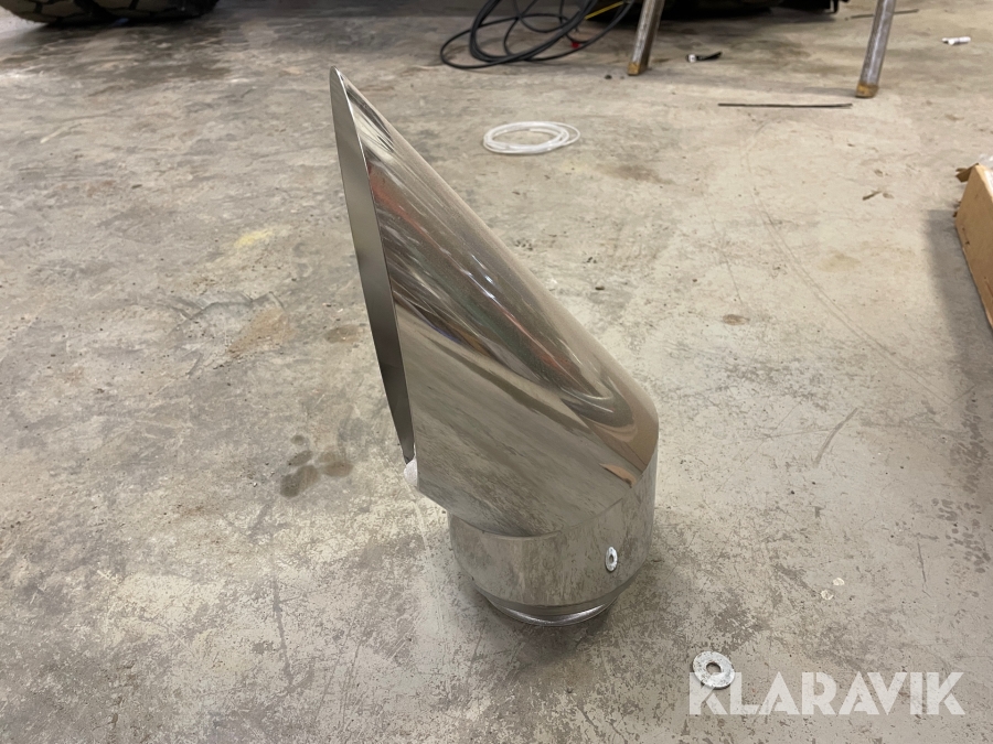 Rostfritt avgasrör för grävmaskin Volvo, 1 st