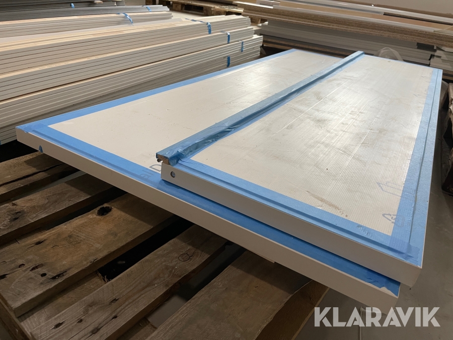 Dörrblad till dubbeldörr Kalidörren för inomhusbruk vit