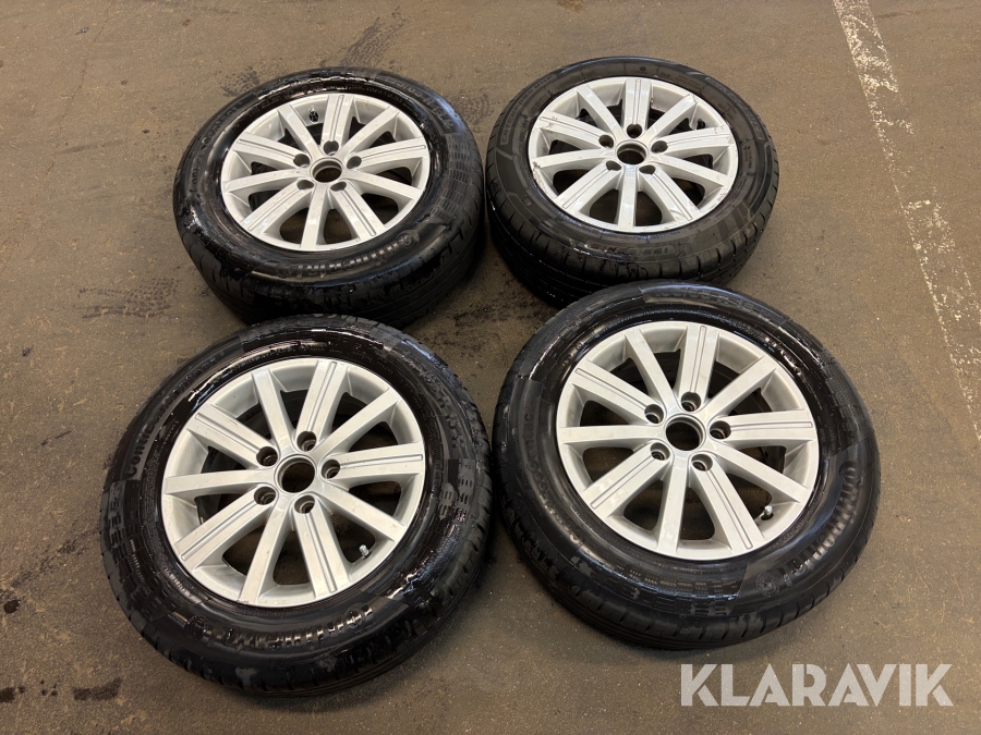 Däck med fälg Continental 195/65R15 4st