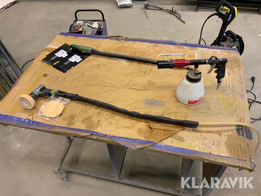 Luftverktyg Minislip, polermaskin och sätestvätt