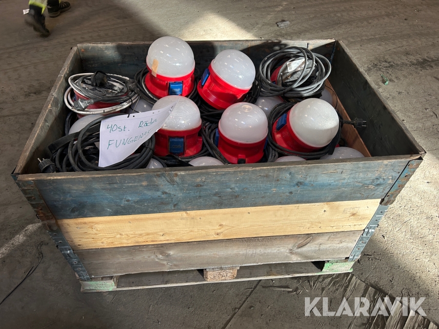 Bojlampor / bygglampor Garo 21W LED ca 40 st