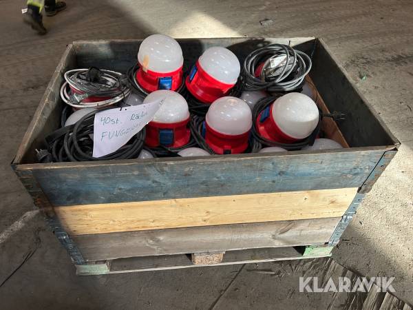 Bojlampor / bygglampor Garo 21W LED ca 40 st