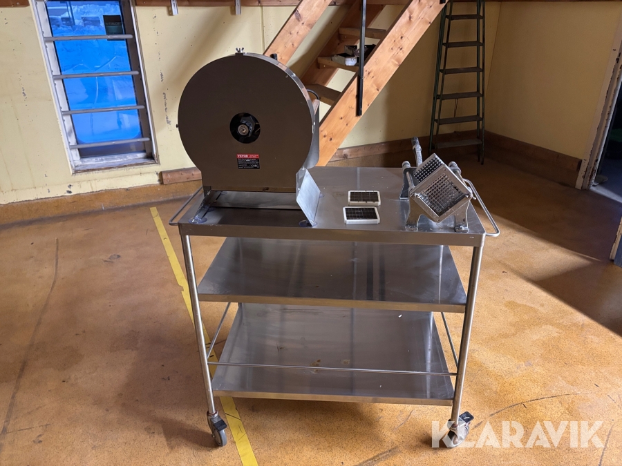 Rostfri vagn med grönsaksskärare Vevor SL-08 