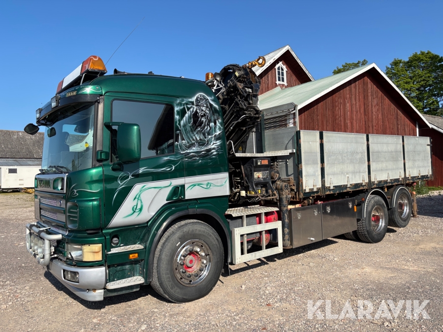 Kranbil med tipp Scania P380 6x2 11.7 380 hk