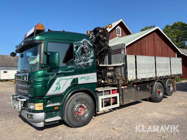 Kranbil med tipp Scania P380 6x2 11.7 380 hk