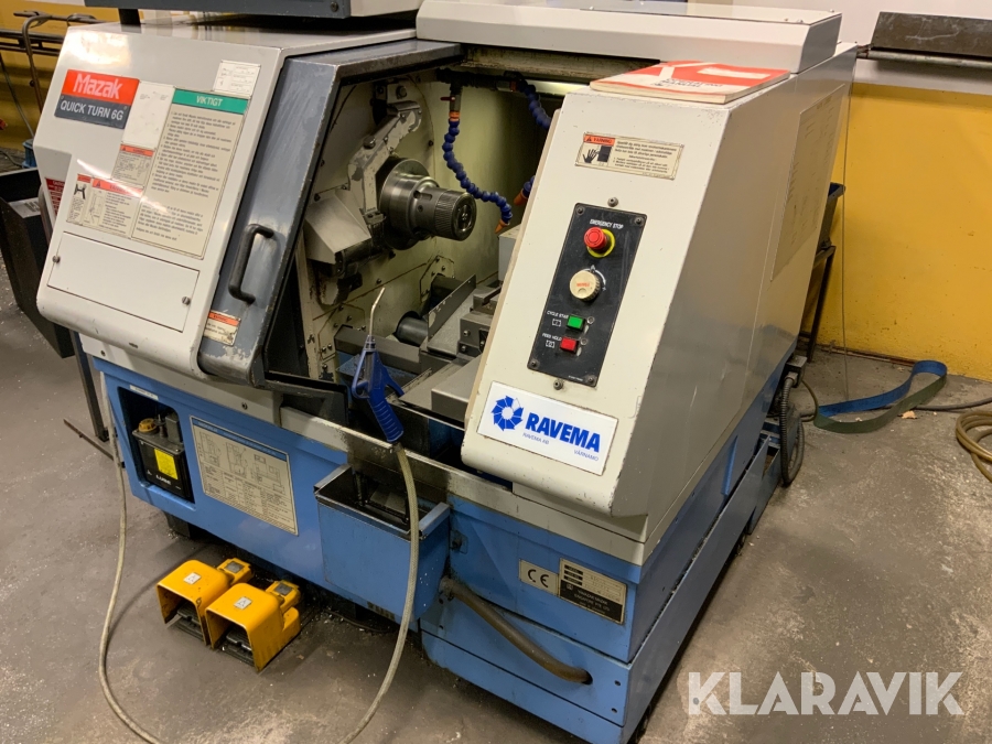 CNC Svarv Mazak QT 6G med spåntransortör