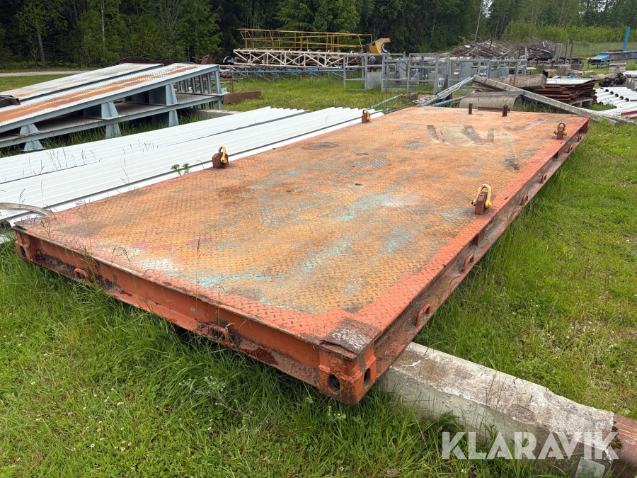 Stålram med lyftöglor