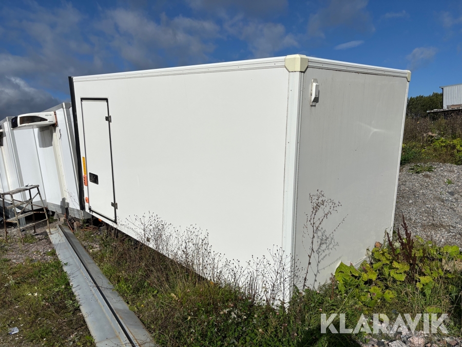 Glasfiberskåp till transportbil ABC Karossen med bakgavellift