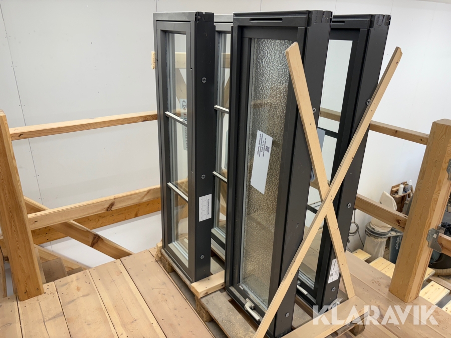 Vridfönster, aluminium utsida Elitfönster AFH 5st