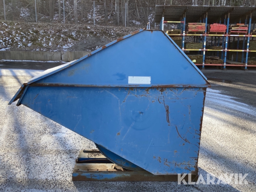 Sopcontainer Täckt vippbar