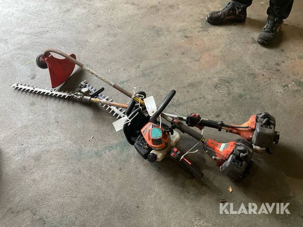 Häcksaxar och trimmer 3 st