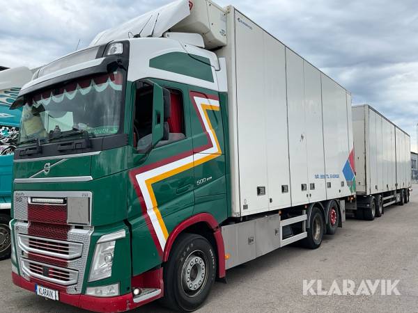 Lastbil Volvo FH 500 I-Shift med släp