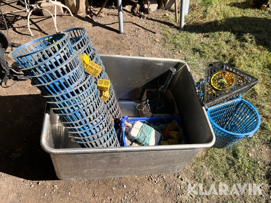 Kräftburar med sumpkar