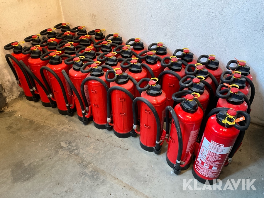 Brandsläckare 34st Gloria 6kg ABC-pulver 233B