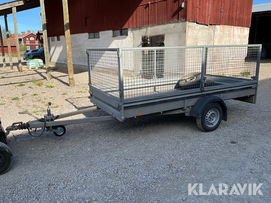 Personbilssläp galler Brenderup 1000 kg