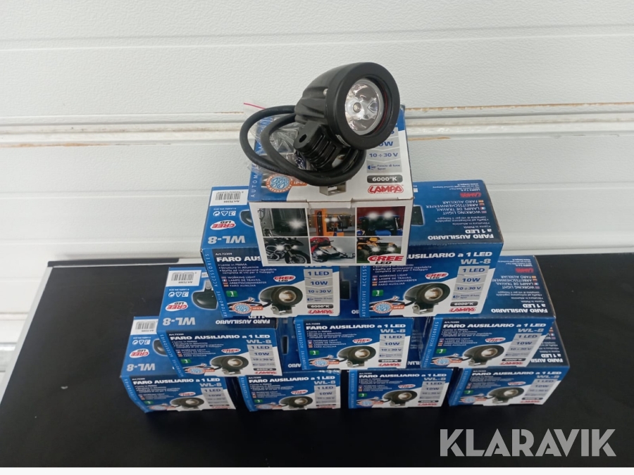 LED-arbetsbelysning Lampa 10W 10st