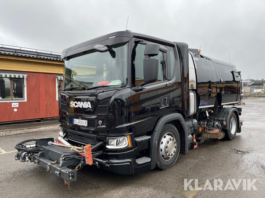 Sopmaskin Scania P280 B4X2 NB med Bucher Cityfant 6000