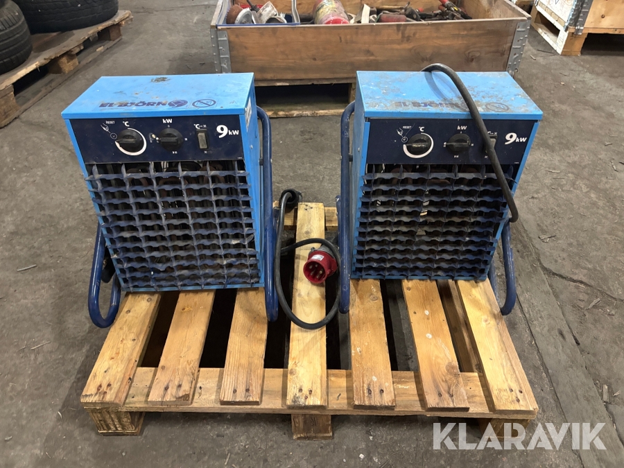 Värmefläkt El-Björn 9kW 2st