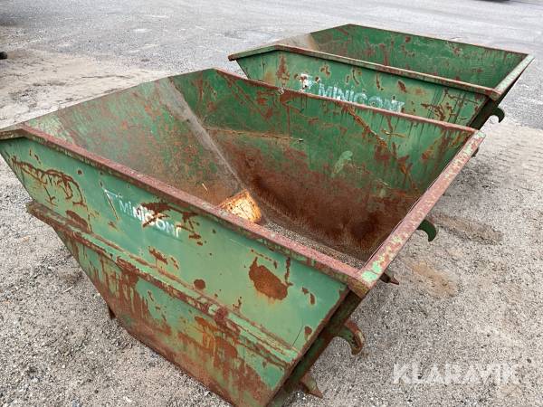 Container / containerskopa 2st med trima fäste