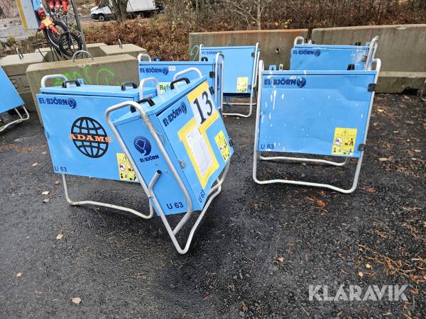 Elskåp 63A El-Björn 6st